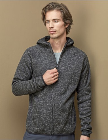 STE-ST5460-Lux Hooded Knitfleece Jacket